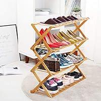 Algopix Similar Product 9 - Fox Flower 4 Tier Shoe Rack Foldable