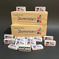 Algopix Similar Product 20 - Dominican Flag Dominoes Double Six 2pcs