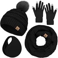 Algopix Similar Product 7 - Winter Hat Scarf Gloves and Ear Warmer