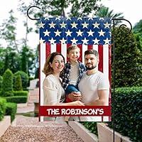 Algopix Similar Product 3 - Custom American Flag Custom Photo