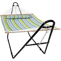 Algopix Similar Product 14 - Sunnydaze Double Quilted Fabric Hammock