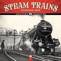 Algopix Similar Product 13 - Steam Trains Heritage Wall Calendar