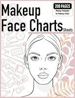 Algopix Similar Product 3 - Makeup Face Charts Sheets Blank Makeup