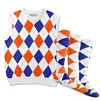 Algopix Similar Product 4 - GolfKnickers Argyle Sweater Vest and 3