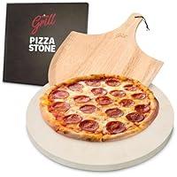 Algopix Similar Product 17 - HANS GRILL PIZZA STONE  Circular Pizza