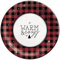 Algopix Similar Product 12 - Festive Red  Black Plaid Warm  Cozy