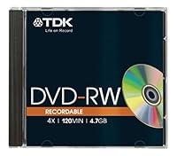 Algopix Similar Product 8 - TDK 4.7GB DVD PLUS RW 4X JEWEL CASE PK10