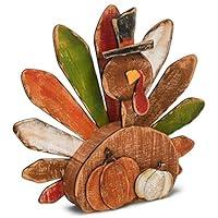 Algopix Similar Product 12 - Transpac Rustic Distressed Brown Turkey