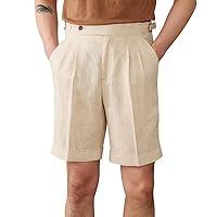 Algopix Similar Product 3 - MSBUTIKS Casual Linen Short Pants