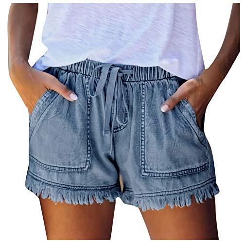 LUOBANIU Women's Fashion Sexy Low Waist Denim Jeans Shorts Mini