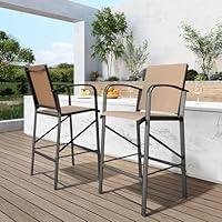 Algopix Similar Product 20 - UDPATIO Outdoor Bar Stools SetBar