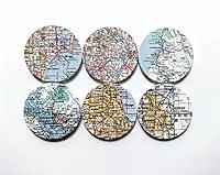 Algopix Similar Product 18 - Personalized Map Coasters Ceramic