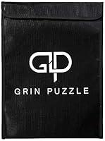 Algopix Similar Product 3 - GrinPuzzle Fireproof Document Bag