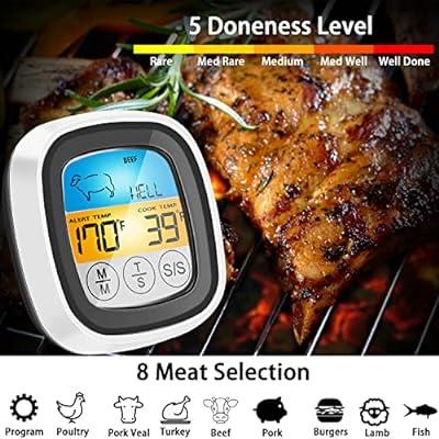 Instant Read Meat Thermometer Digital LCD Cooking BBQ Food
