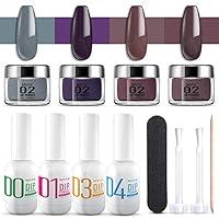 Algopix Similar Product 8 - Dip Powder Kits for Nail 4 Colors