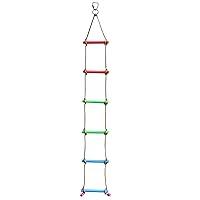 Algopix Similar Product 3 - Rainbow Craft 66FT Climbing Rope Ninja