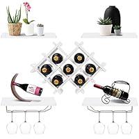 Algopix Similar Product 6 - Giantex Set of 5 Wall Mount Wine Rack