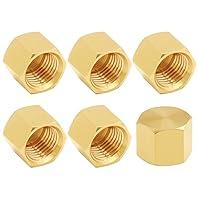 Algopix Similar Product 15 - Uenede 6PCS Brass 18 Inch NPT Caps