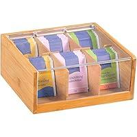 Algopix Similar Product 6 - Kesper Bamboo Tea Box Brown 22 x 21 x