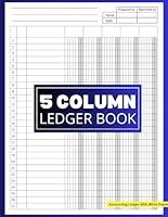 Algopix Similar Product 15 - 5 Column Ledger Book Organizational