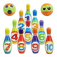 Algopix Similar Product 14 - Kids Bowling Set Yard Games Indoor