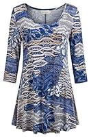 Algopix Similar Product 1 - 3 4 Sleeve TunicsNandashe Women