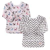 Algopix Similar Product 14 - OHBABYKA Baby Waterproof Sleeve Bib