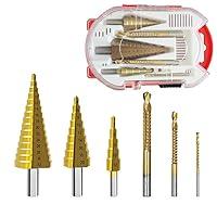 Algopix Similar Product 18 - Step Drill Bit Set Hss Titanium