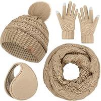 Algopix Similar Product 19 - Winter Hat Scarf Gloves and Ear Warmer