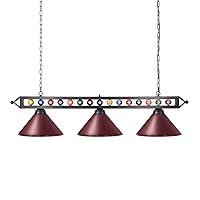 Algopix Similar Product 11 - Wellmet 3 Light Billiard Pool Table