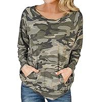 Algopix Similar Product 8 - Womens Camouflage Long Sleeve Boat