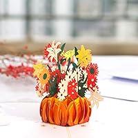 Algopix Similar Product 15 - DKT HANDMADE Happy Birthday Pop Up Card