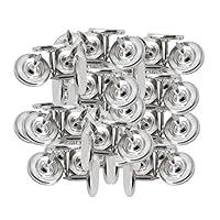 Algopix Similar Product 7 - RDEXP 8x9mm Silver Round Flat Head