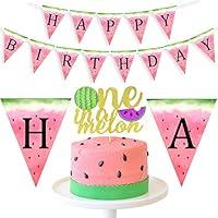 Algopix Similar Product 7 - Watermelon 1st Birthday Decorations 