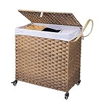 Algopix Similar Product 13 - Crehomfy Laundry Hamper with Lid and