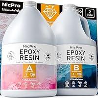 Algopix Similar Product 1 - Nicpro 2 Gallon Crystal Clear Epoxy