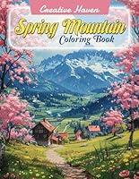 Algopix Similar Product 10 - Creative Haven Spring Mountain Coloring