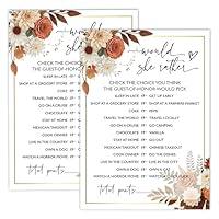 Algopix Similar Product 13 - Boho Bridal Shower Game Autumn Floral