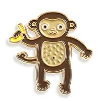 Algopix Similar Product 5 - Night Owl Paper Goods Monkey Enamel Pin