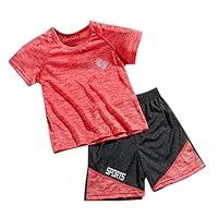 Algopix Similar Product 5 - FYANRD Kids Sports Shorts Sets Boys
