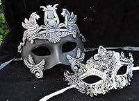 Algopix Similar Product 20 - Hercules Luxury Couple Mask Mardi Gras