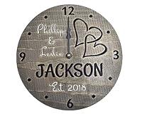 Algopix Similar Product 4 - 11 Inch Handmade Wooden Wall Clock