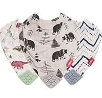 Algopix Similar Product 10 - Nuby Baby Bibs  3 Pc Muslin Bibs 