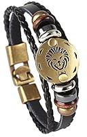 Algopix Similar Product 16 - Hamoery Punk Alloy Leather Bracelet For