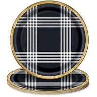 Algopix Similar Product 13 - Modern Thanksgiving Black Round Dessert