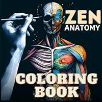 Algopix Similar Product 19 - Zen Anatomy Coloring Book for Adults 