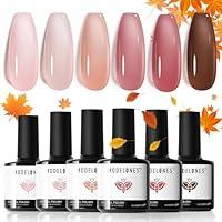 Algopix Similar Product 8 - modelones Gel Nail Polish Set 6 Colors