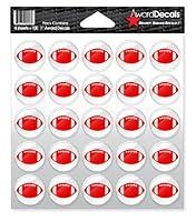 Algopix Similar Product 4 - Award Decals Football Red on Clear