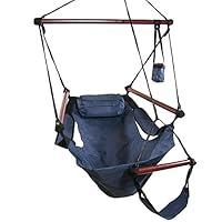 Algopix Similar Product 4 - Sunnydaze Deluxe Hanging Hammock Air