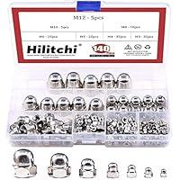 Algopix Similar Product 11 - Hilitchi 140Pcs M3 M4 M5 M6 M8 M10 M12